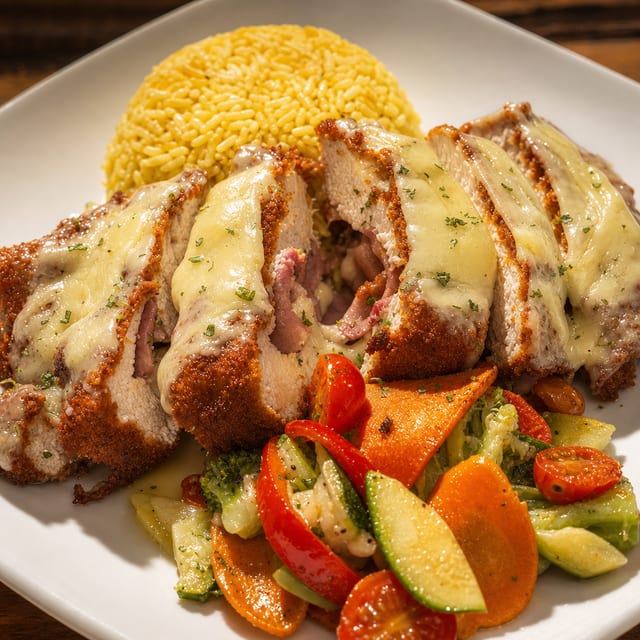 Chicken Cordon Bleu.