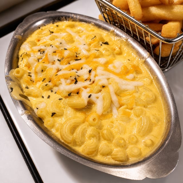 Baked Mac and Cheese.